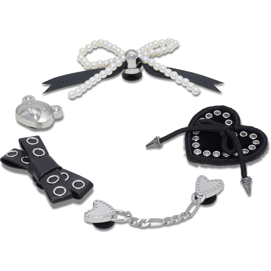 Women|Men|Jibbitz™ Charms Indie Luxe Silver 5 Pack Jibbitz™ charms | Crocs Outlet