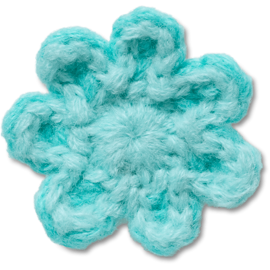 Women|Men Crochet Blue Flower Jibbitz™ charms | Crocs