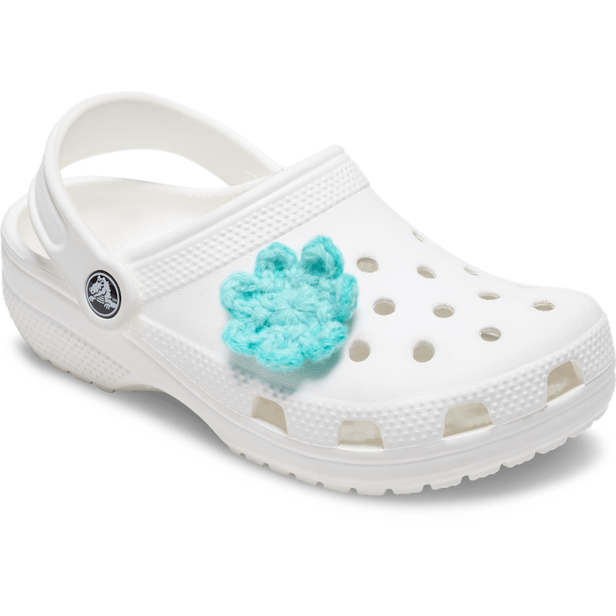 Women|Men Crochet Blue Flower Jibbitz™ charms | Crocs
