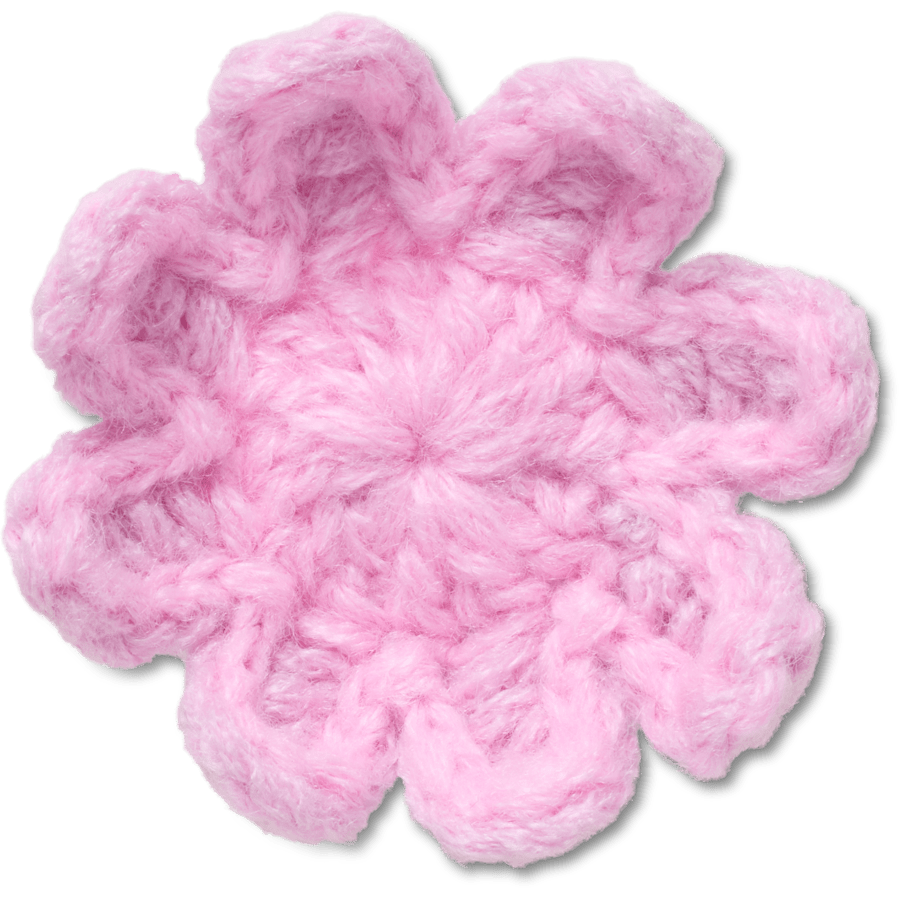 Women|Men Crochet Light Pink Flower Jibbitz™ charms | Crocs Discount