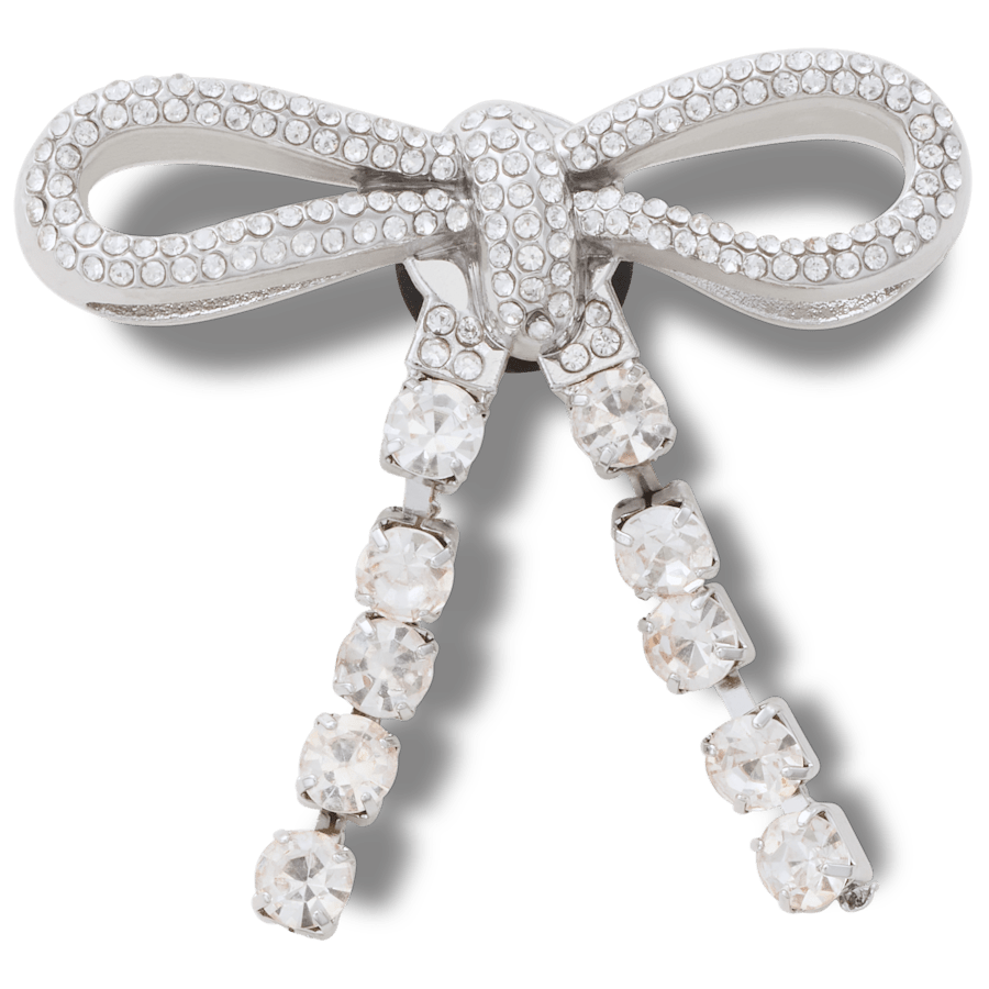 Women|Men|Jibbitz™ Charms Silver Gem Bow Jibbitz™ charms | Crocs Online