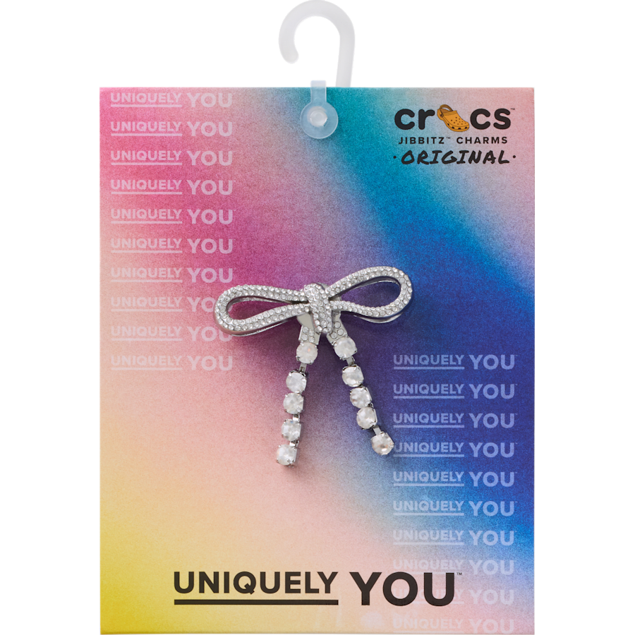 Women|Men|Jibbitz™ Charms Silver Gem Bow Jibbitz™ charms | Crocs Online