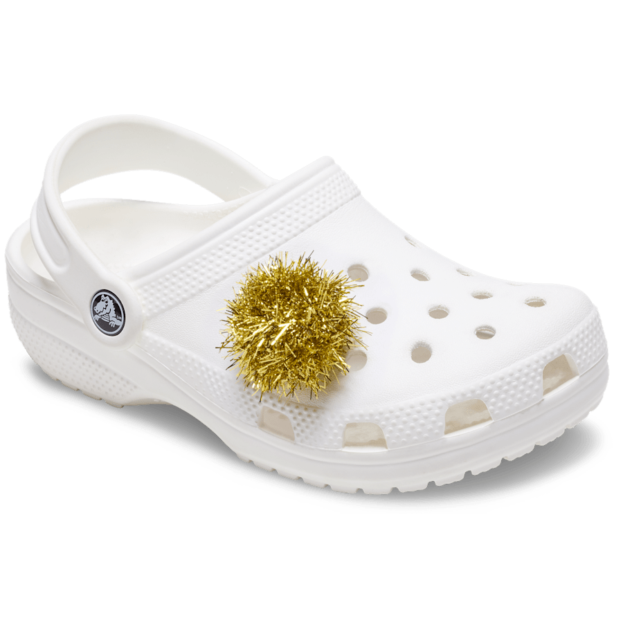 Women|Men|Jibbitz™ Charms Gold Tinsel Pom Jibbitz™ charms | Crocs Discount