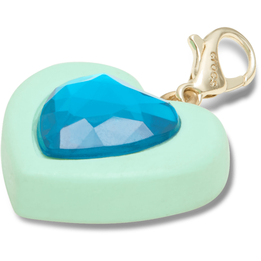 Women|Men|Kids|Jibbitz™ Charms Blue Heart Sim Gem Charm Jibbitz Shoe Charm | Crocs Sale