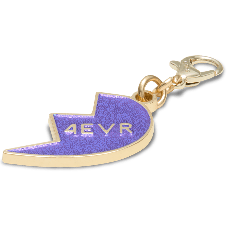Women|Men|Kids|Jibbitz™ Charms Purple Glitter BFF Charm Right Jibbitz Shoe Charm | Crocs For sale