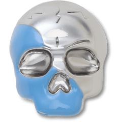 Women|Men Silver and Blue Enamel Skull Jibbitz™ charms | Crocs Outlet