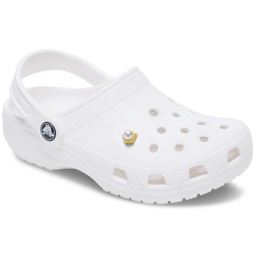 Women|Men|Jibbitz™ Charms Gold Pentagon Pearl Jibbitz™ charms | Crocs Sale
