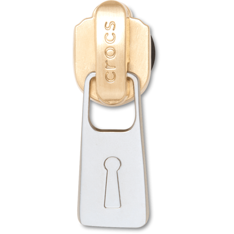 Women|Men Gold and Silver Zipper Jibbitz™ charms | Crocs Discount