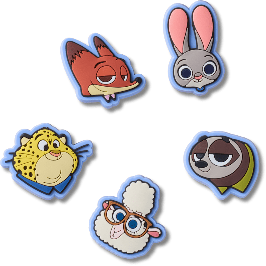 Women|Men|Kids|Jibbitz™ Charms b'Disney Zootopia 2 5 Pack Jibbitz Shoe Charm' | Crocs For sale