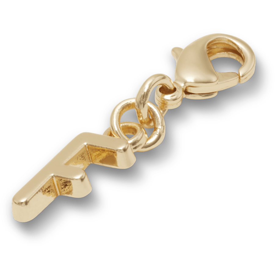 Women|Men|Kids|Jibbitz™ Charms Gold Letter F Charm Jibbitz™ charms | Crocs us