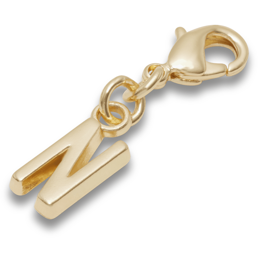 Women|Men|Kids|Jibbitz™ Charms Gold Letter N Charm Jibbitz™ charms | Crocs