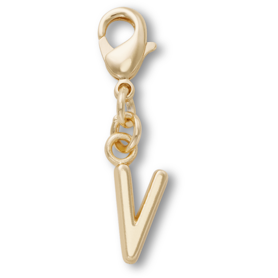 Women|Men|Kids|Jibbitz™ Charms Gold Letter V Charm Jibbitz™ charms | Crocs Sale