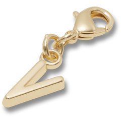 Women|Men|Kids|Jibbitz™ Charms Gold Letter V Charm Jibbitz™ charms | Crocs Sale