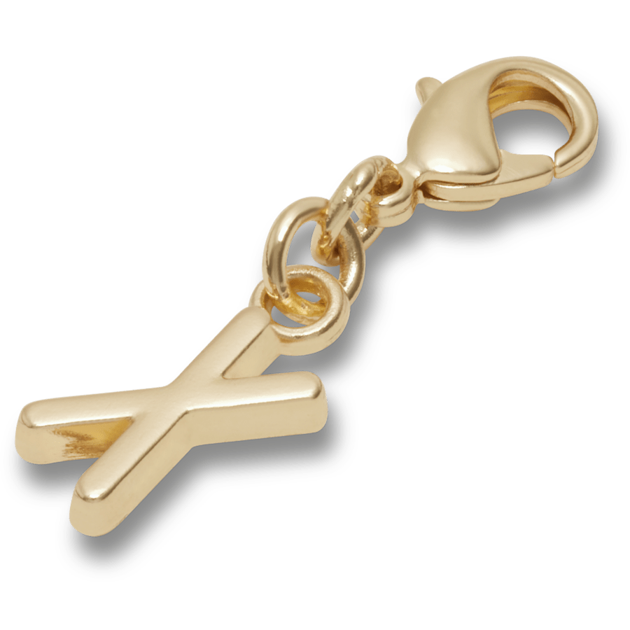 Women|Men|Kids|Jibbitz™ Charms Gold Letter X Charm Jibbitz™ charms | Crocs On sale