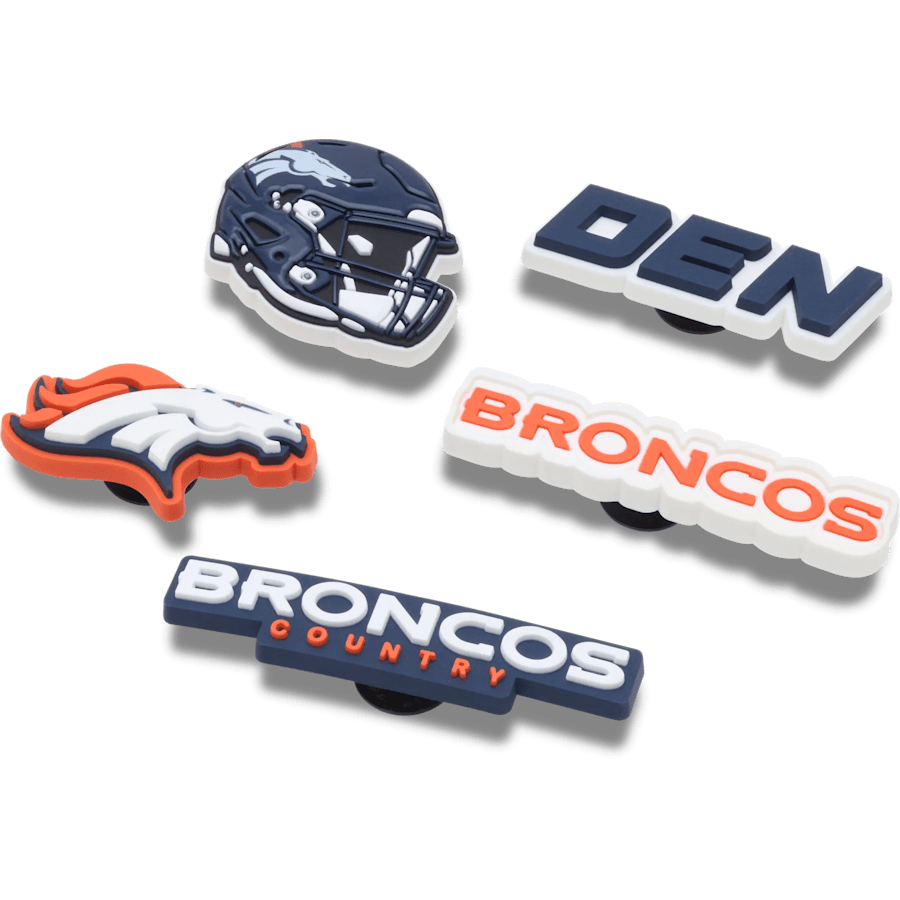 Women|Men|Jibbitz™ Charms NFL Denver Broncos 5 Pack Jibbitz Shoe Charm | Crocs For sale