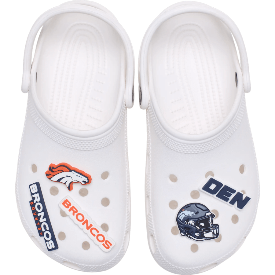 Women|Men|Jibbitz™ Charms NFL Denver Broncos 5 Pack Jibbitz Shoe Charm | Crocs For sale