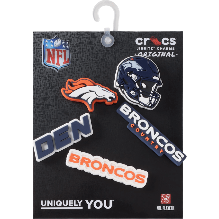 Women|Men|Jibbitz™ Charms NFL Denver Broncos 5 Pack Jibbitz Shoe Charm | Crocs For sale