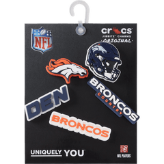 Women|Men|Jibbitz™ Charms NFL Denver Broncos 5 Pack Jibbitz Shoe Charm | Crocs For sale