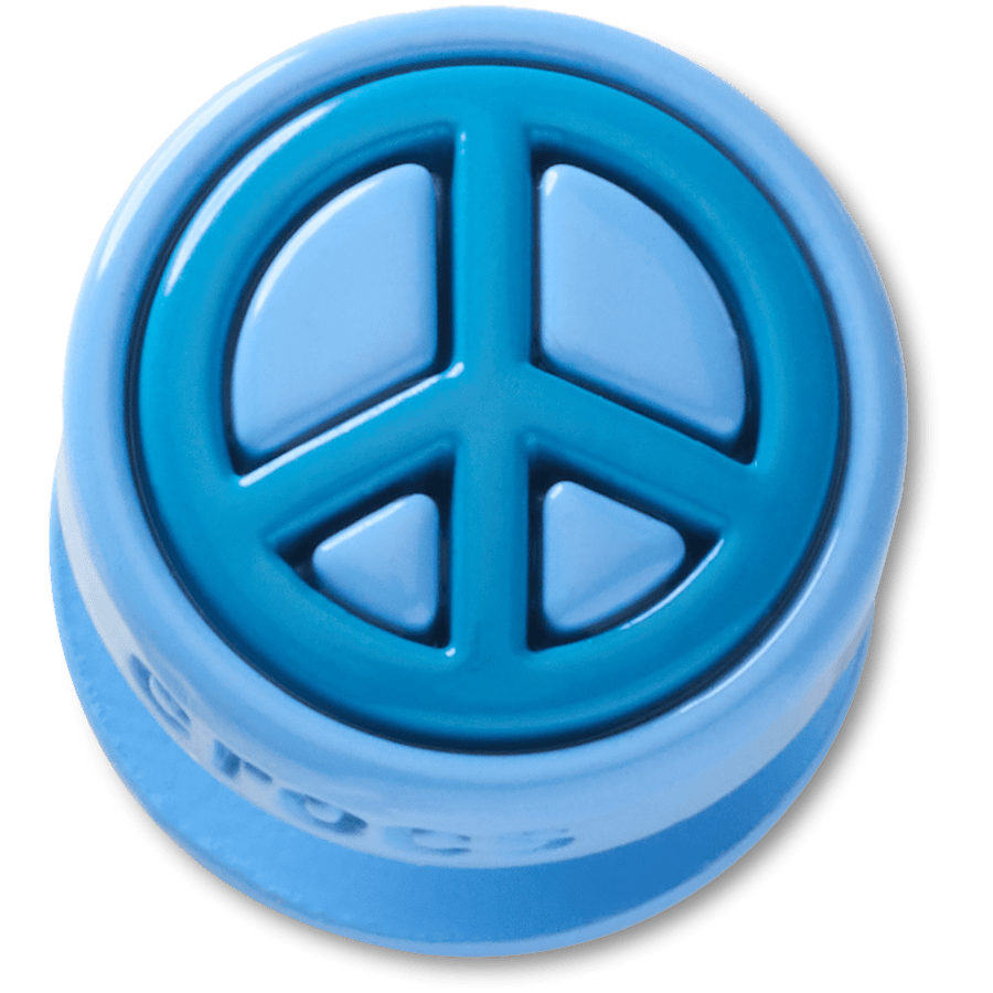 Women|Men|Jibbitz™ Charms Blue Peace Sign Icon Jibbitz™ charms | Crocs us