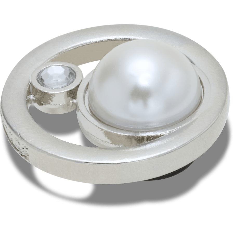 Women|Men|Jibbitz™ Charms Silver Ring With Pearl Jibbitz™ charms | Crocs Online