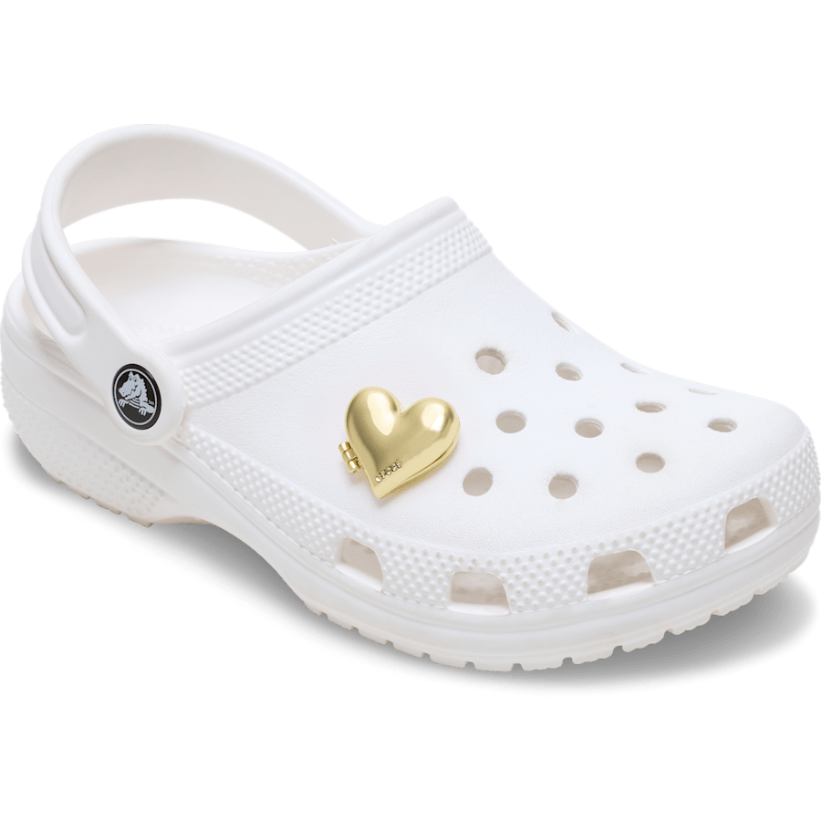 Women|Men|Jibbitz™ Charms Gold Bubble Locket Heart Jibbitz™ charms | Crocs Near me