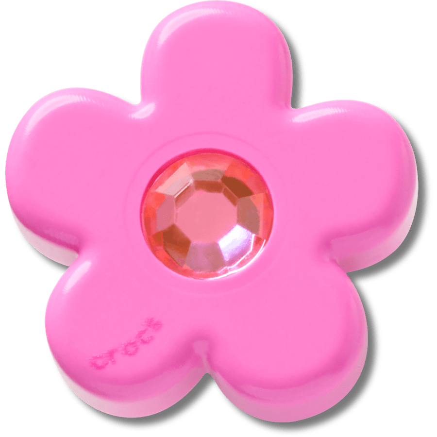 Women|Men Bright Pink Flower With Gem Jibbitz™ charms | Crocs Outlet