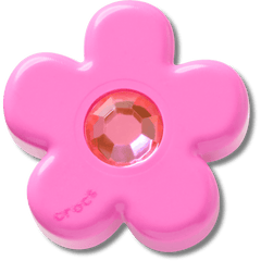 Women|Men Bright Pink Flower With Gem Jibbitz™ charms | Crocs Outlet