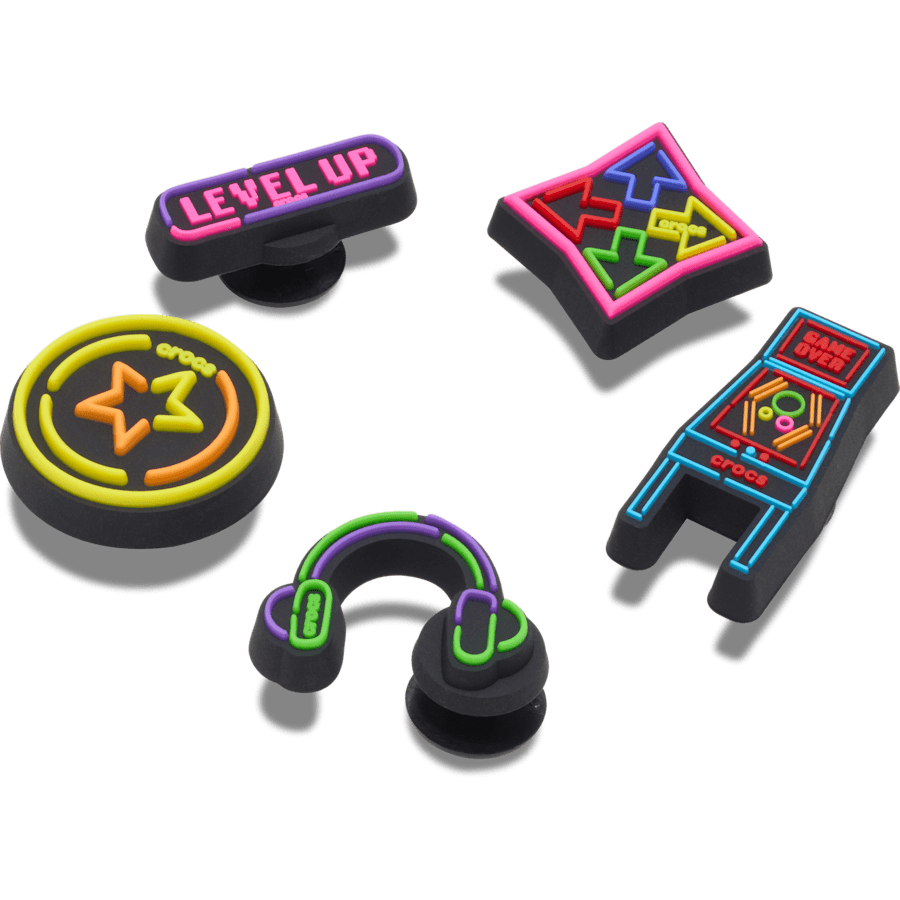 Women|Men|Jibbitz™ Charms Level Up Gamer 5 Pack Jibbitz™ charms | Crocs On sale