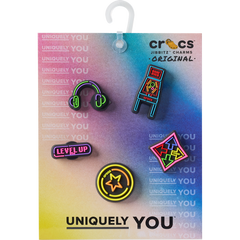 Women|Men|Jibbitz™ Charms Level Up Gamer 5 Pack Jibbitz™ charms | Crocs On sale