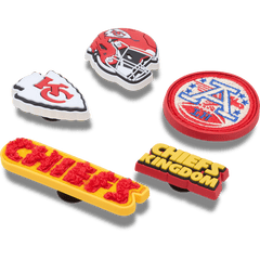 Women|Men|Jibbitz™ Charms NFL Kansas City Chiefs 5 Pack Jibbitz Shoe Charm | Crocs On sale