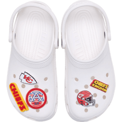 Women|Men|Jibbitz™ Charms NFL Kansas City Chiefs 5 Pack Jibbitz Shoe Charm | Crocs On sale