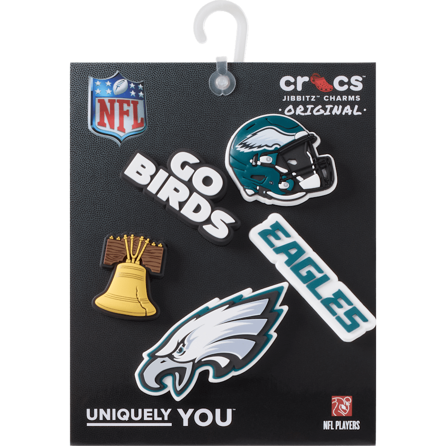 Women|Men|Jibbitz™ Charms NFL Philadelphia Eagles 5 Pack Jibbitz Shoe Charm | Crocs Near me