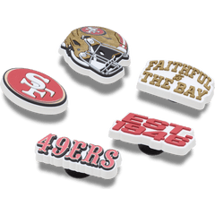 Women|Men|Jibbitz™ Charms NFL San Francisco 49ers 5 Pack Jibbitz Shoe Charm | Crocs Discount