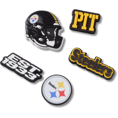 Women|Men|Jibbitz™ Charms NFL Pittsburgh Steelers 5 Pack Jibbitz Shoe Charm | Crocs Near me