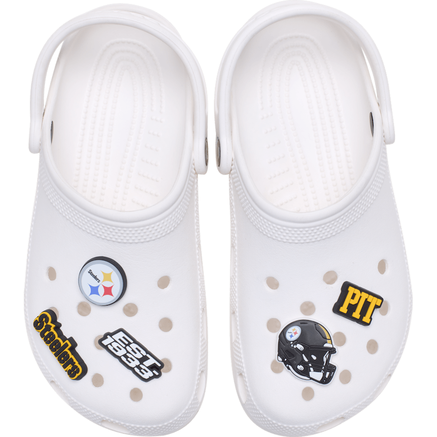 Women|Men|Jibbitz™ Charms NFL Pittsburgh Steelers 5 Pack Jibbitz Shoe Charm | Crocs Near me
