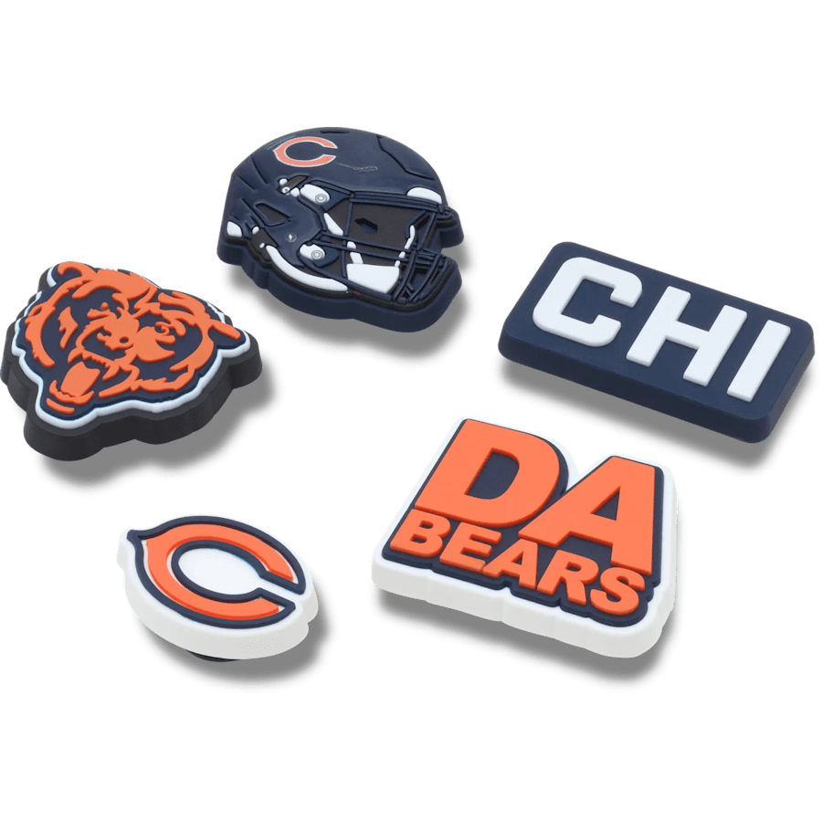 Women|Men|Jibbitz™ Charms NFL Chicago Bears 5 Pack Jibbitz Shoe Charm | Crocs us