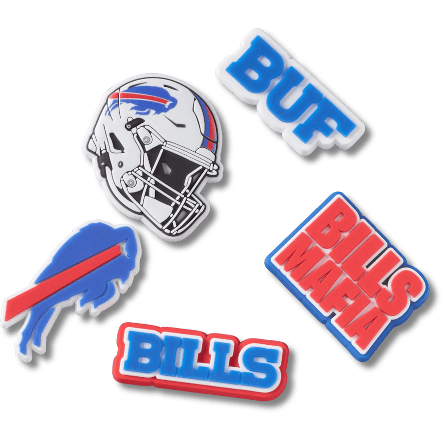 Women|Men|Jibbitz™ Charms NFL Buffalo Bills 5 Pack Jibbitz Shoe Charm | Crocs For sale