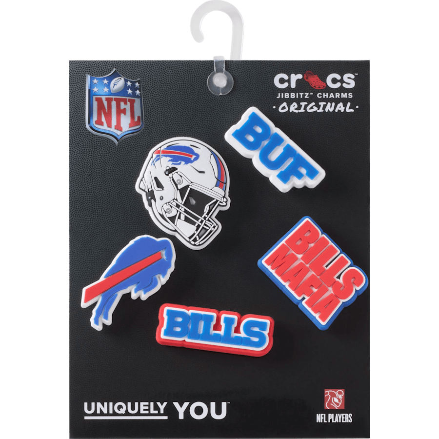 Women|Men|Jibbitz™ Charms NFL Buffalo Bills 5 Pack Jibbitz Shoe Charm | Crocs For sale