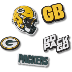 Women|Men|Jibbitz™ Charms NFL Green Bay Packers 5 Pack Jibbitz Shoe Charm | Crocs For sale