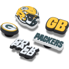 Women|Men|Jibbitz™ Charms NFL Green Bay Packers 5 Pack Jibbitz Shoe Charm | Crocs For sale