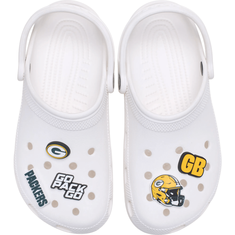 Women|Men|Jibbitz™ Charms NFL Green Bay Packers 5 Pack Jibbitz Shoe Charm | Crocs For sale