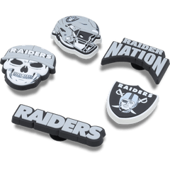 Women|Men|Jibbitz™ Charms NFL Las Vegas Raiders 5 Pack Jibbitz Shoe Charm | Crocs For sale