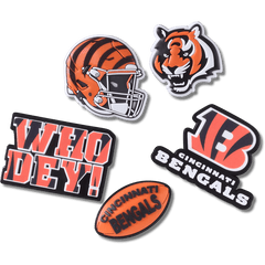 Women|Men|Jibbitz™ Charms NFL Cincinnati Bengals 5 Pack Jibbitz Shoe Charm | Crocs Online