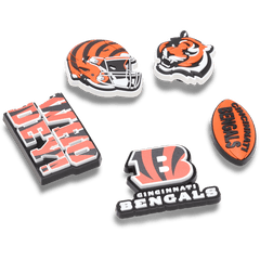 Women|Men|Jibbitz™ Charms NFL Cincinnati Bengals 5 Pack Jibbitz Shoe Charm | Crocs Online