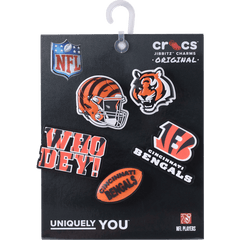Women|Men|Jibbitz™ Charms NFL Cincinnati Bengals 5 Pack Jibbitz Shoe Charm | Crocs Online
