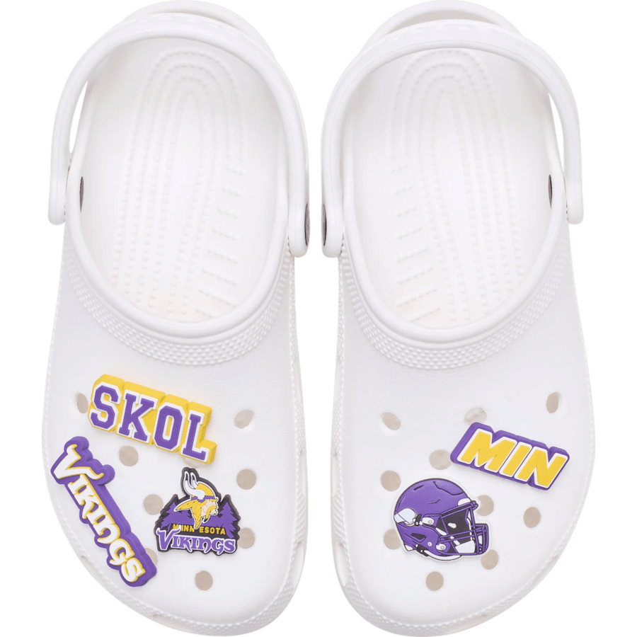 Women|Men|Jibbitz™ Charms NFL Minnesota Vikings 5 Pack Jibbitz Shoe Charm | Crocs Discount