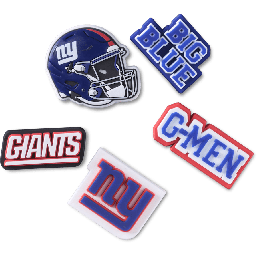 Women|Men|Jibbitz™ Charms NFL New York Giants 5 Pack Jibbitz Shoe Charm | Crocs Discount