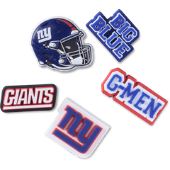 Women|Men|Jibbitz™ Charms NFL New York Giants 5 Pack Jibbitz Shoe Charm | Crocs Discount