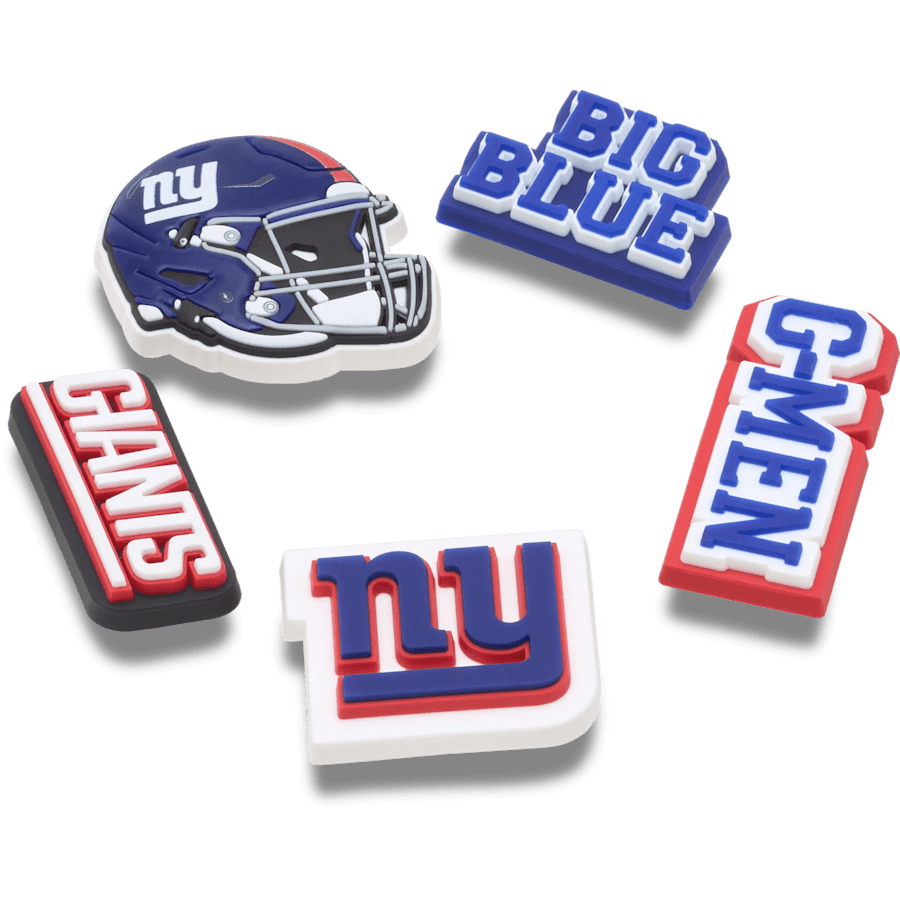 Women|Men|Jibbitz™ Charms NFL New York Giants 5 Pack Jibbitz Shoe Charm | Crocs Discount