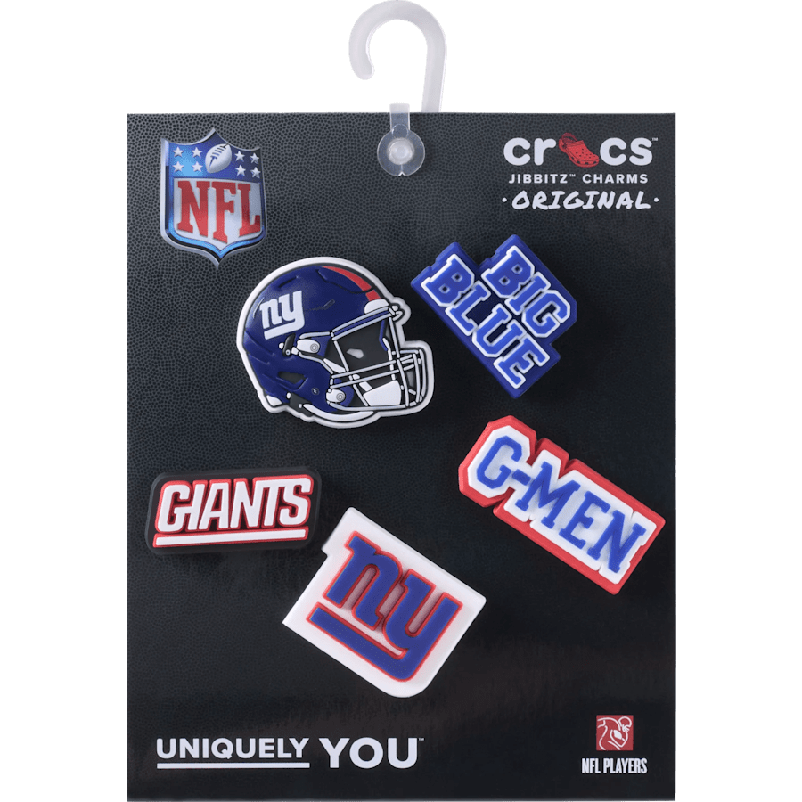Women|Men|Jibbitz™ Charms NFL New York Giants 5 Pack Jibbitz Shoe Charm | Crocs Discount